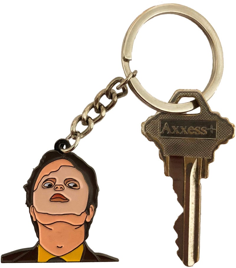 Balanced Co. Dwight Schrute Keychain (Are You Wearing a Wire?) - Image 3